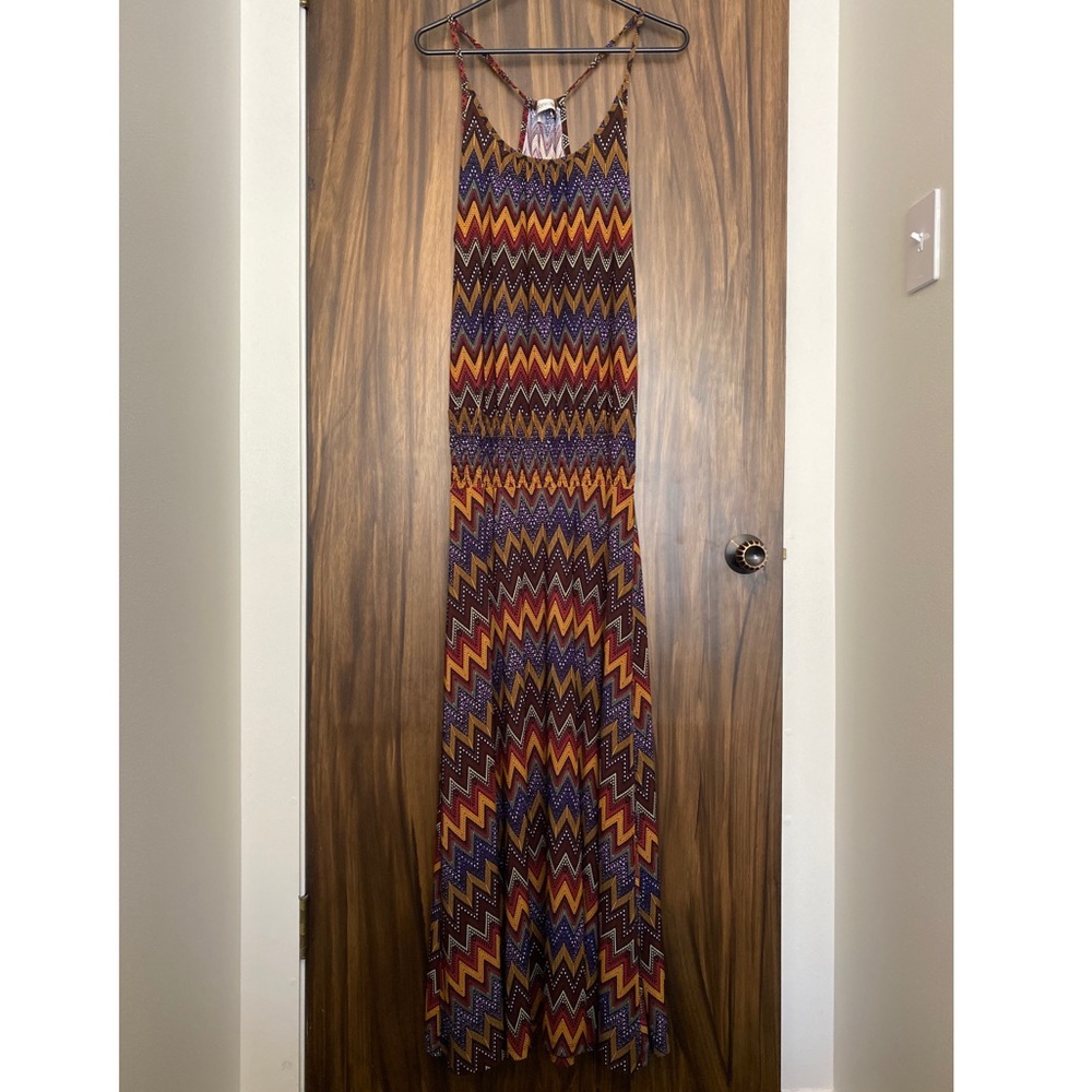 Veronica M Drop Smock Waist Maxi Dress